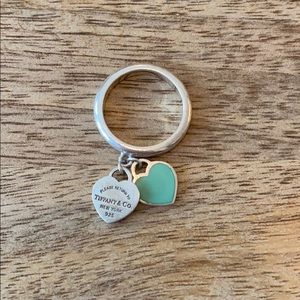 Return To Tiffany & Co - Double Heart Tag - size 7